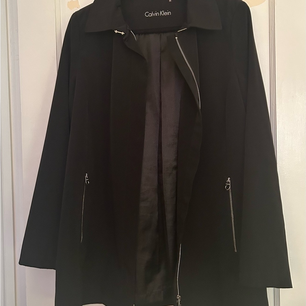 Calvin Klein Women's Black Swing Coat